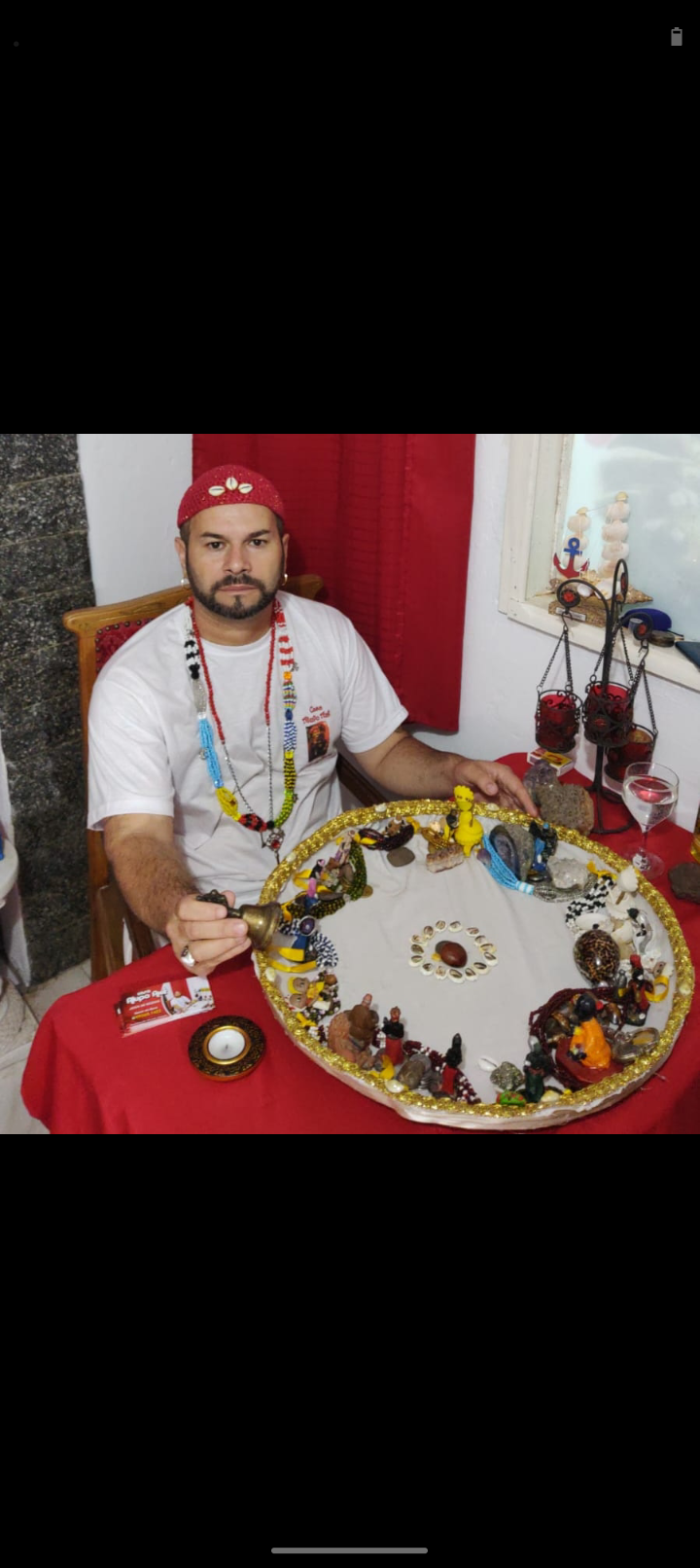 Pai Samir de Bará com Jogo de Búzios